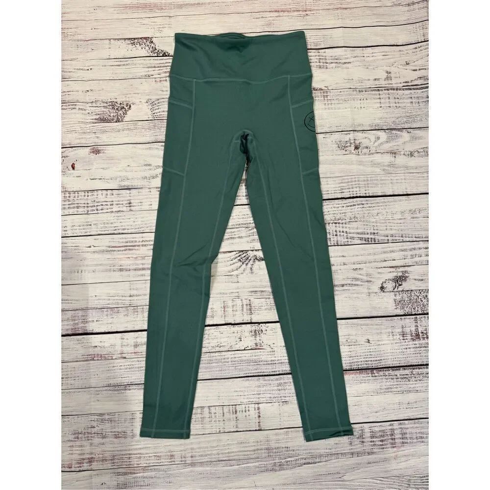 Salty Savage Side Pocket High Waist Leggings in Green Size Small